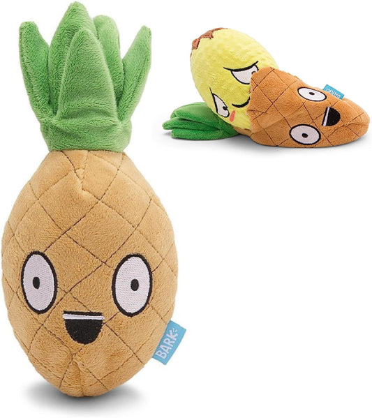 2-in-1 Interactive Plush Pineapple Dog Toy