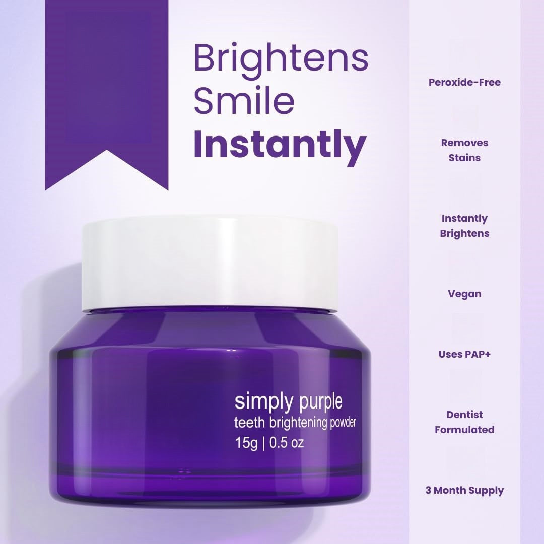 Purple Whitening Teeth Powder