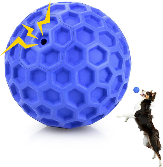 Indestructible Squeaky Dog Chew Toy Ball